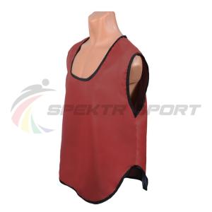 Купить Манишка футбольная односторонняя Spektr Sport красная, р.36-40 в Шали 