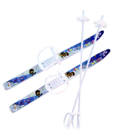 Купить Комплект лыжный детский Лыжики-пыжики с палками в Шали 